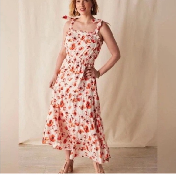 Matilda Jane L poppy dress nwt smocked sleeveless - Picture 2 of 8